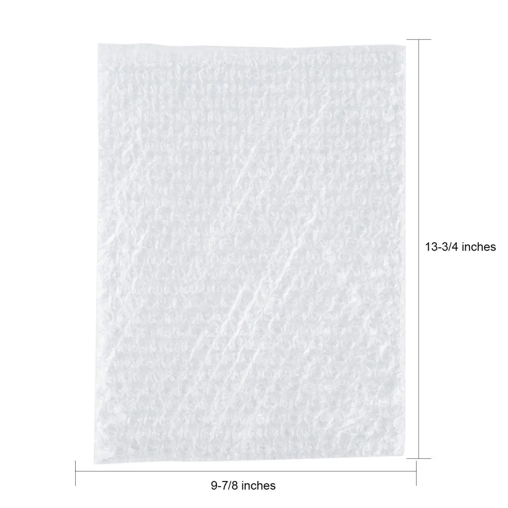 100 pc Plastic Bubble Out Bags, Bubble Cushion Wrap Pouches, Packaging Bags, Clear, 35x25cm