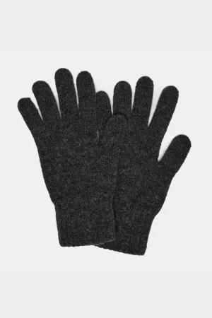 2 ply Lambswool Gloves - Charcoal