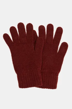 2 ply Lambswool Gloves - Chestnut