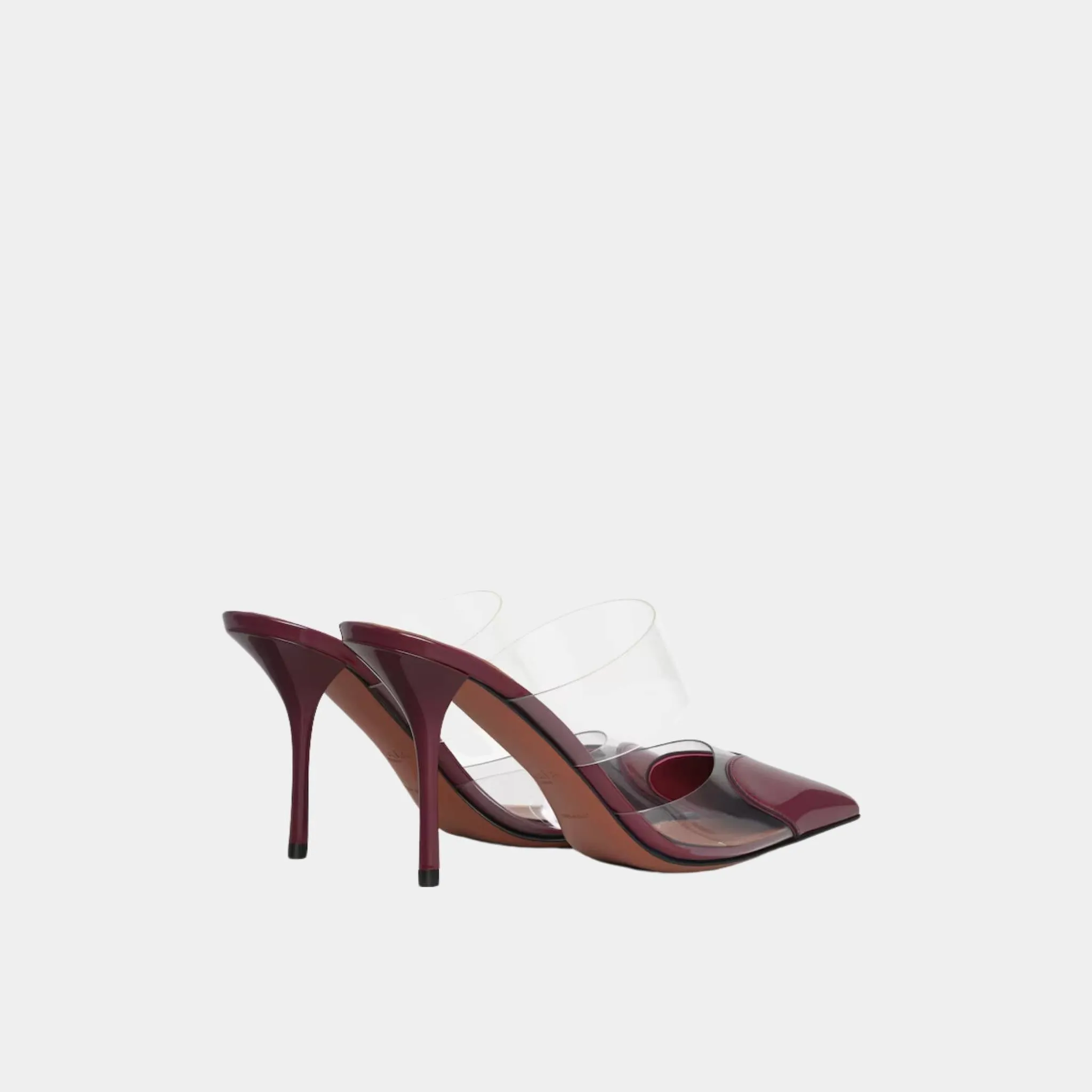 Alaia Le Cœur Mules In Patent Calfskin