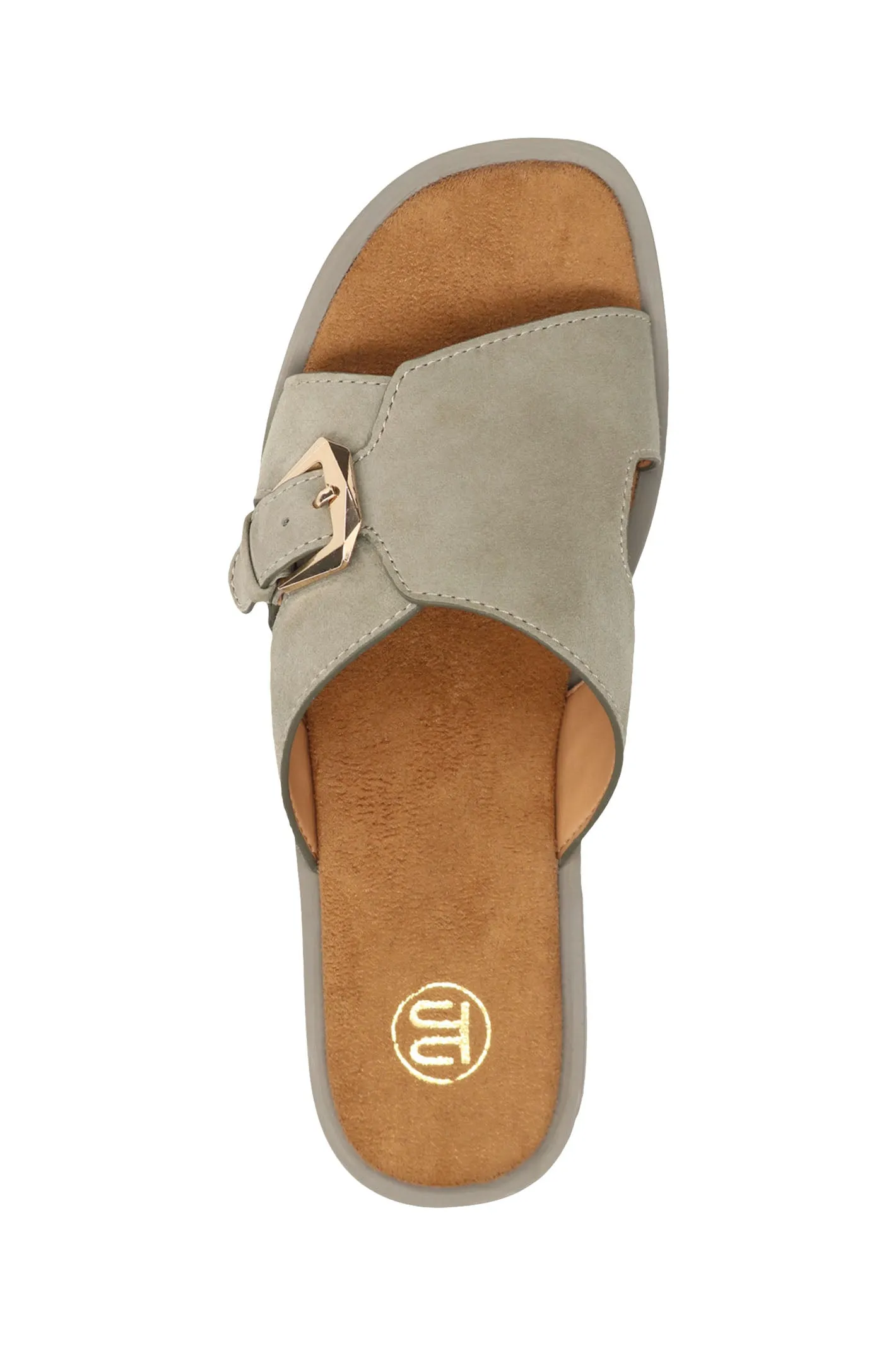 Bagatt D31-AK590-3400 Dark Green Suede Mule Sandal