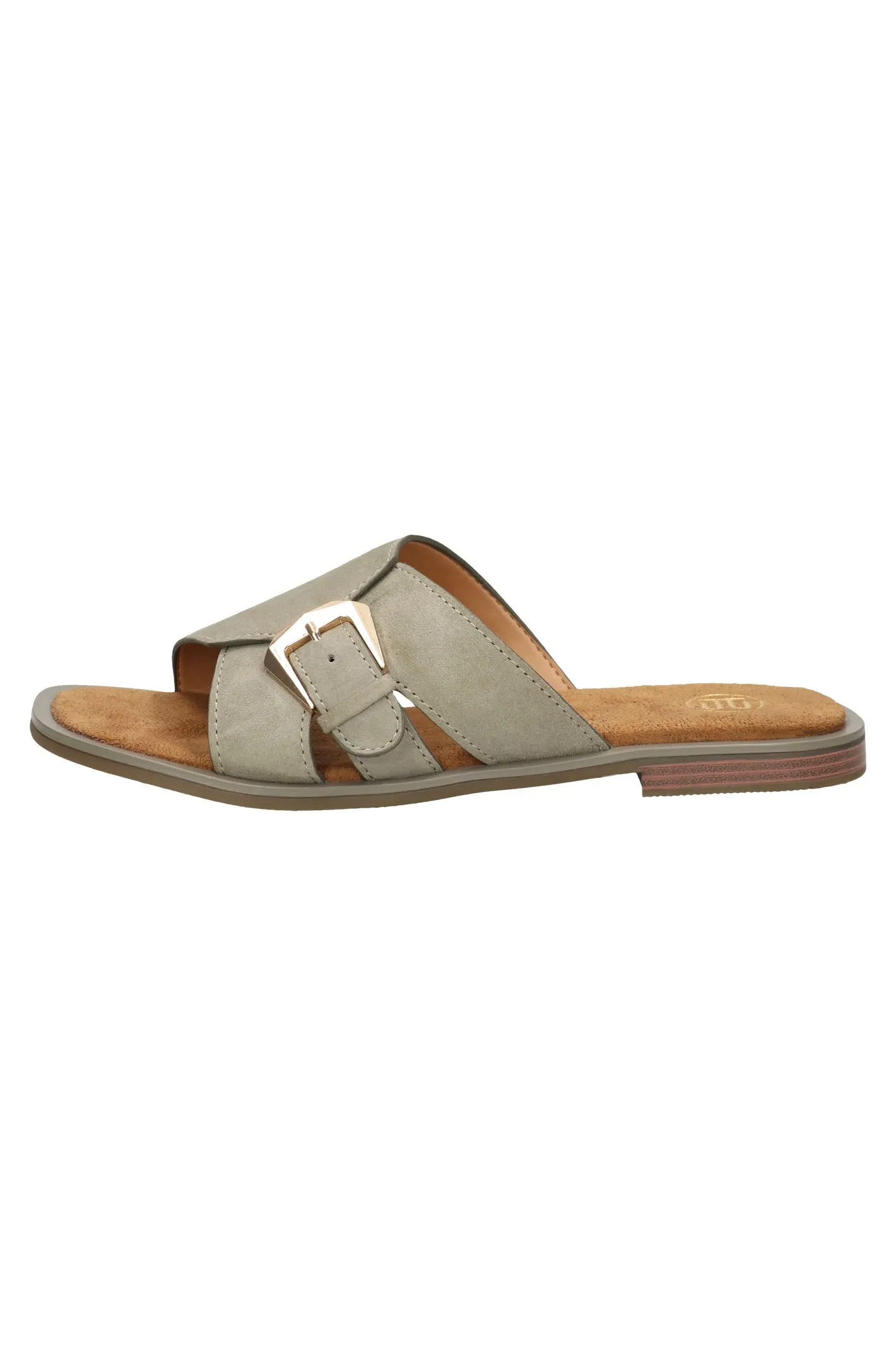 Bagatt D31-AK590-3400 Dark Green Suede Mule Sandal