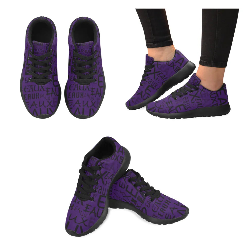 BLACK ALLEAUXVER KIDS RUNNING SHOES