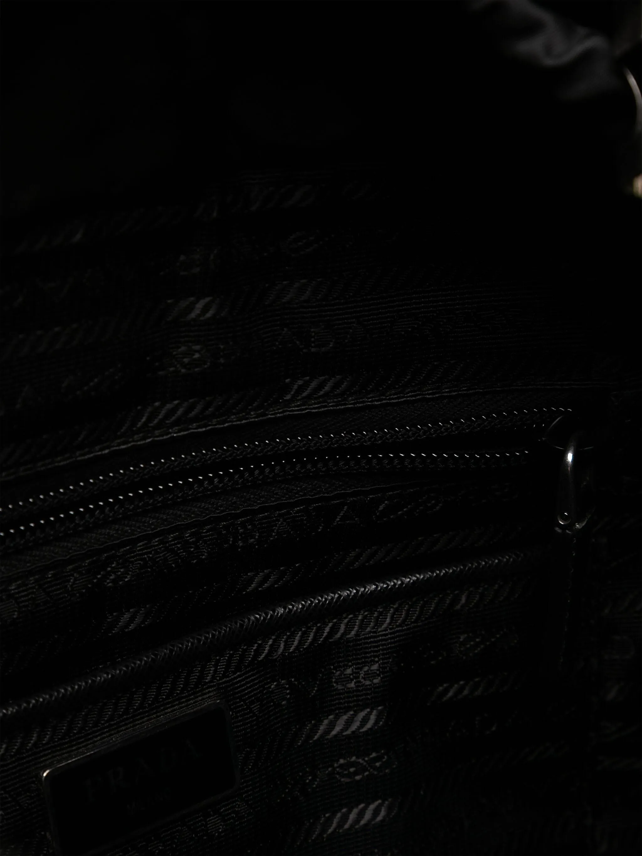 Black Logo Patch Backpack