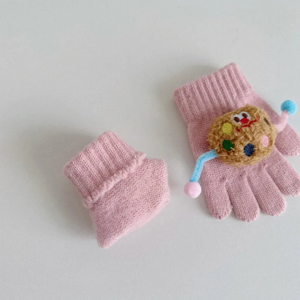 Cartoon Cookies Knitted Gloves