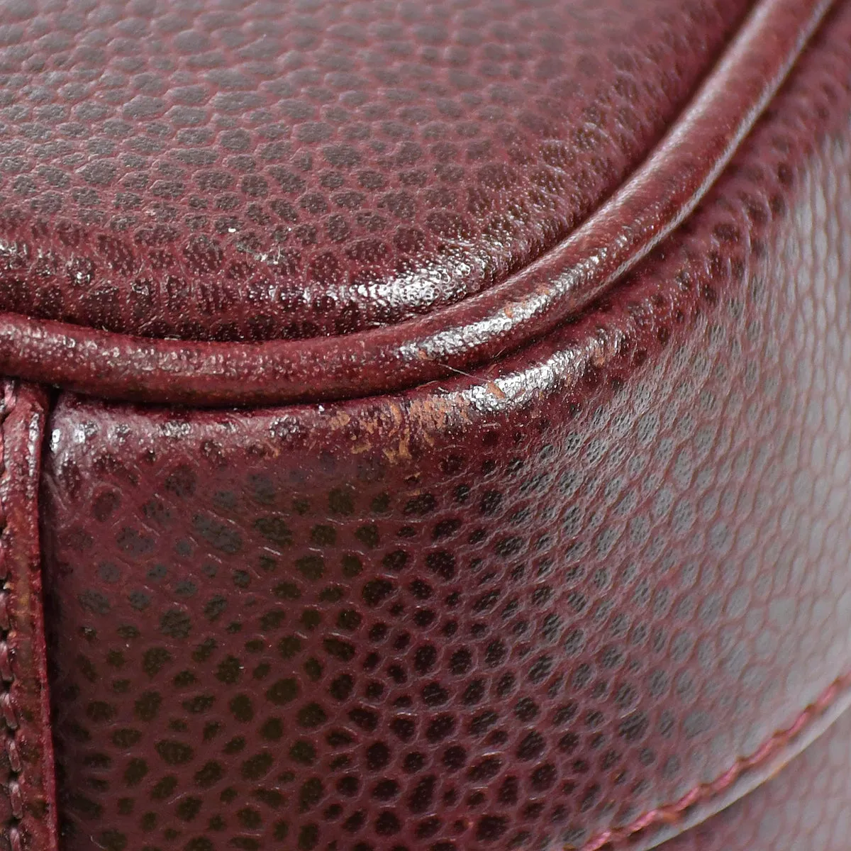 Chanel 1994-1996 Timeless Vanity Handbag Bordeaux Caviar