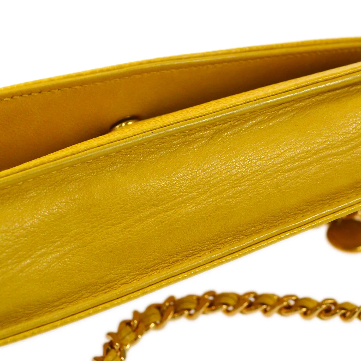CHANEL 1996-1997 Timeless WOC Yellow Caviar