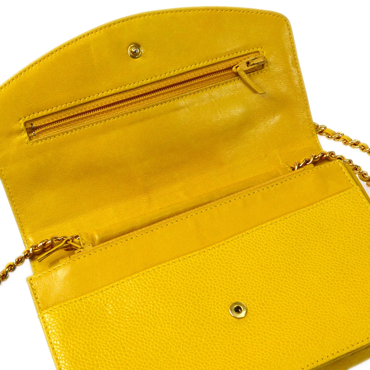 CHANEL 1996-1997 Timeless WOC Yellow Caviar