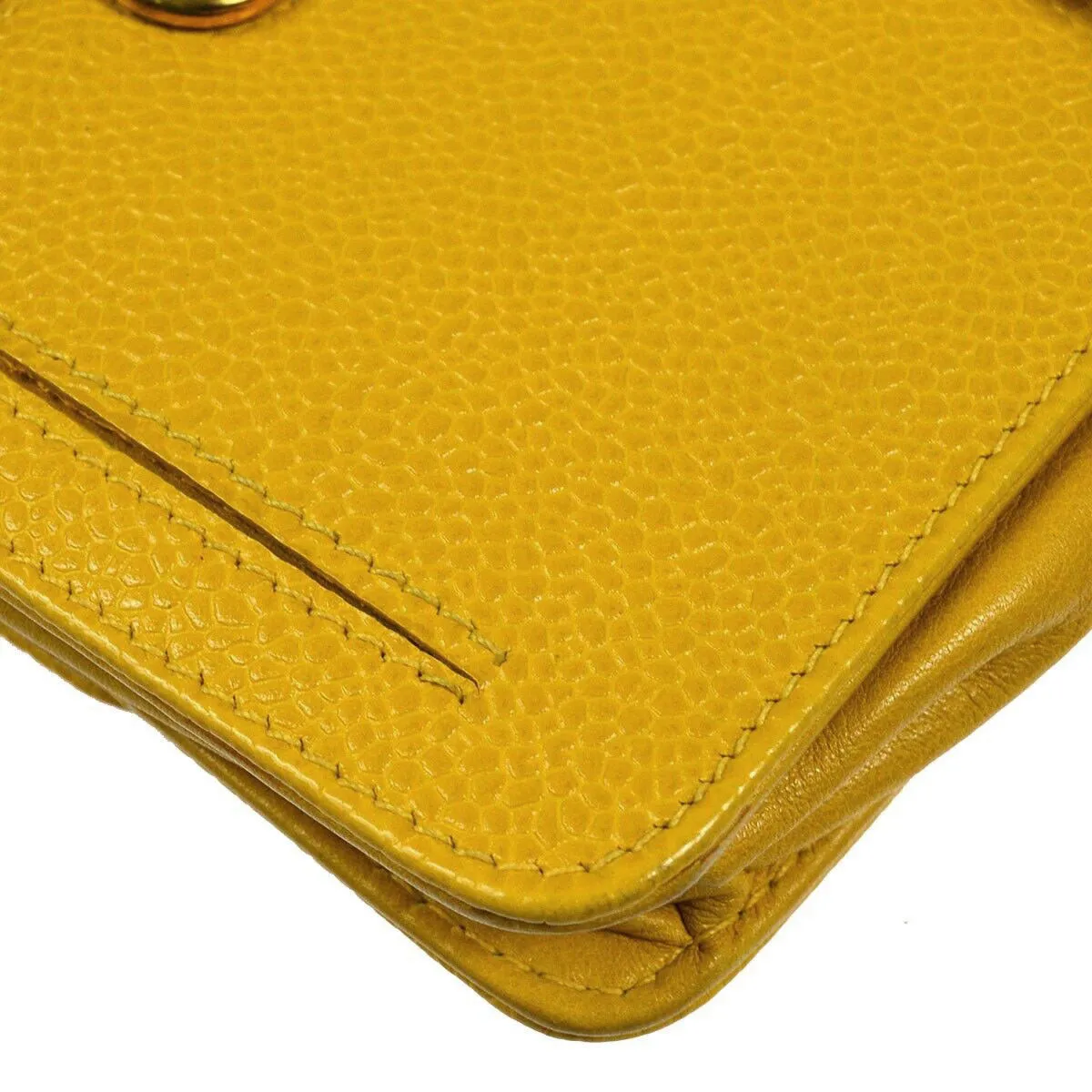 CHANEL 1996-1997 Timeless WOC Yellow Caviar