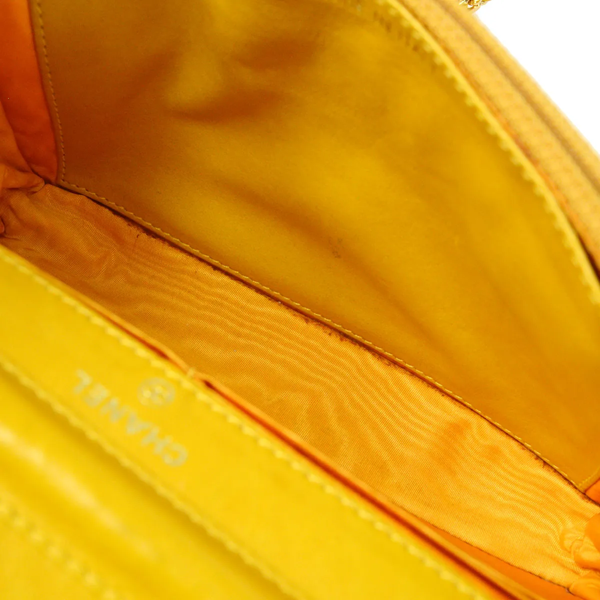 CHANEL 1996-1997 Timeless WOC Yellow Caviar