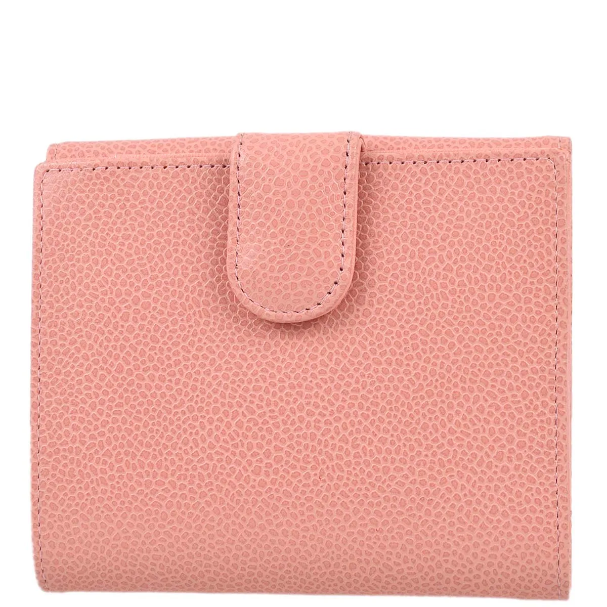 Chanel 2003-2004 Pink Caviar Timeless Bifold Wallet