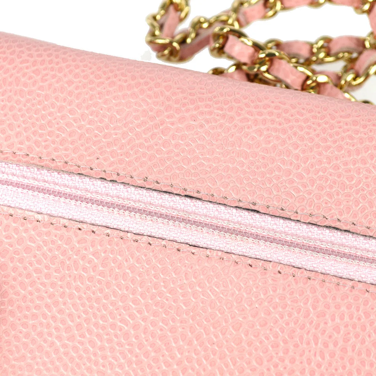 Chanel 2004-2005 Pink Caviar Timeless WOC Wallet on Chain