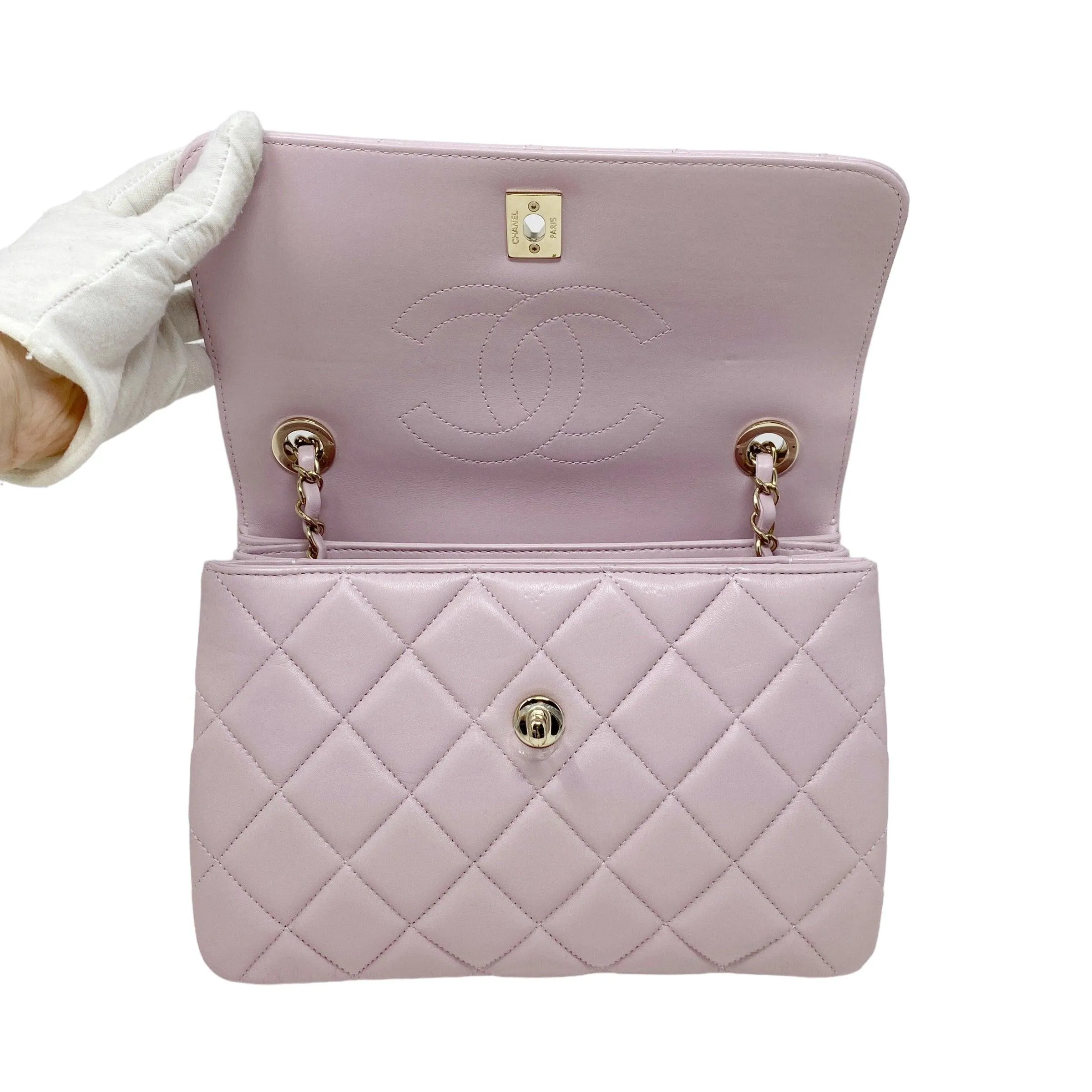 Chanel 21P Pink Medium Trendy Flap