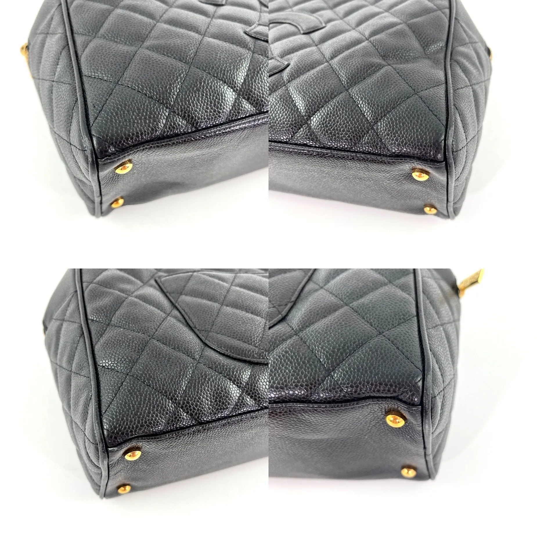 CHANEL Black Timeless Caviar Leather Bowler Bag