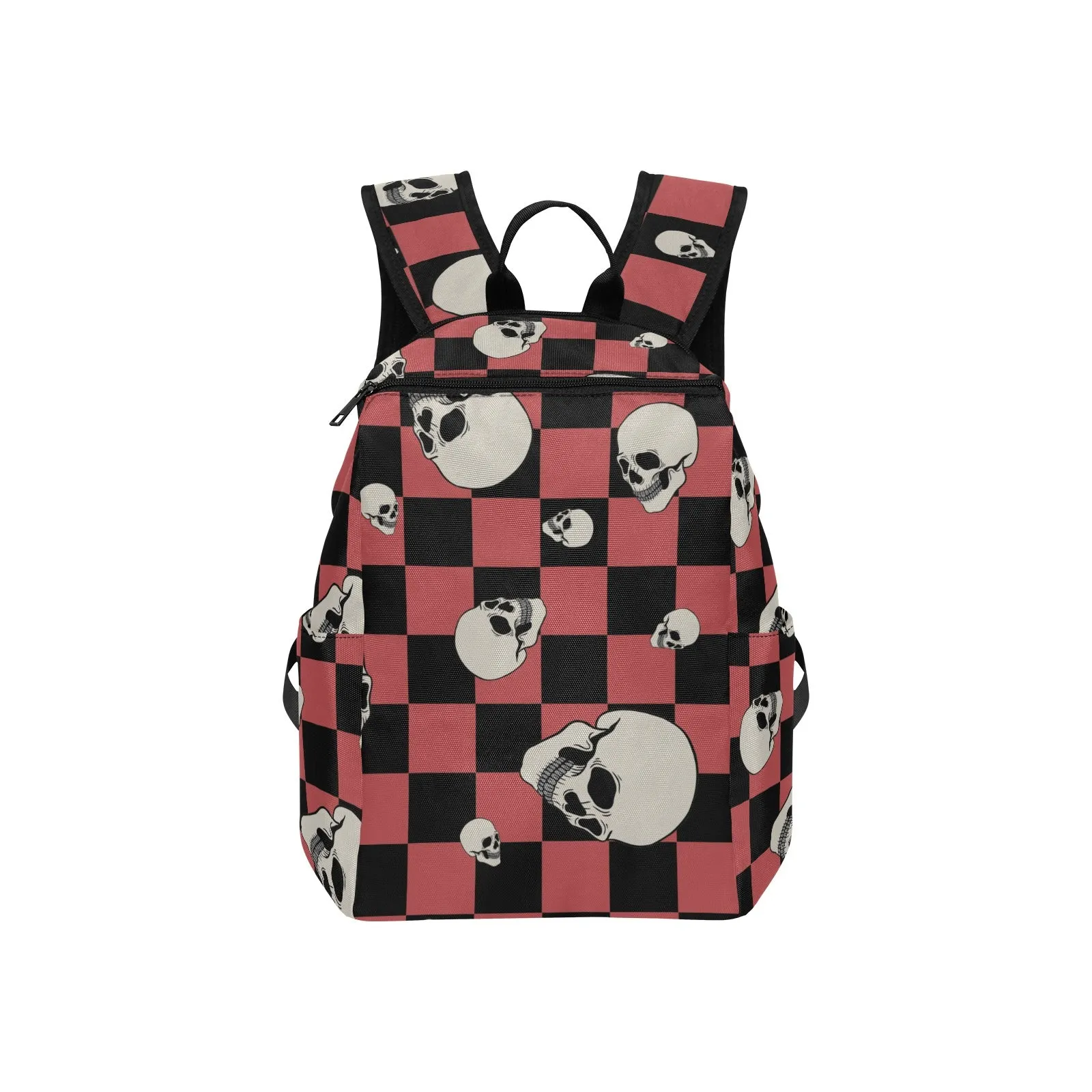 Checkers And Skulls Lightweight Casual Backpack