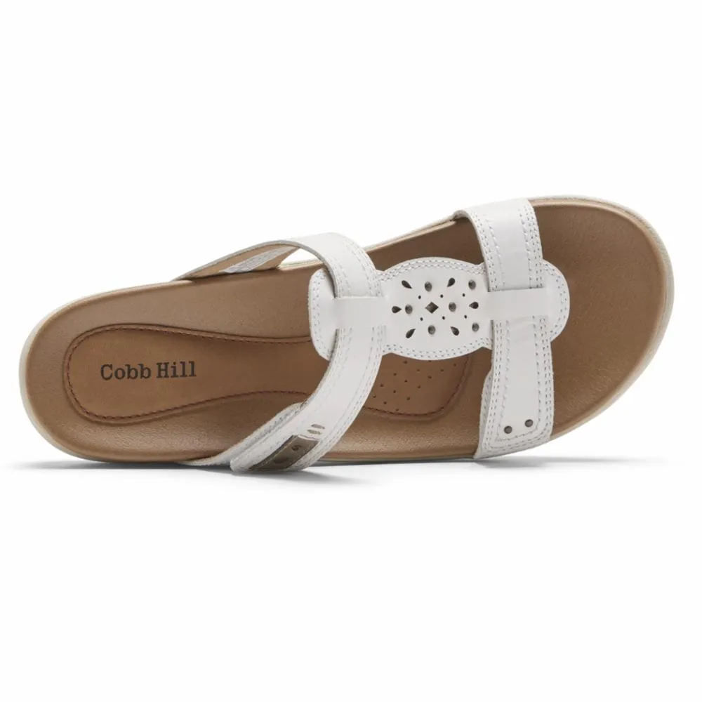Cobb Hill RUBEY SLIDE WHITE/PEWTER