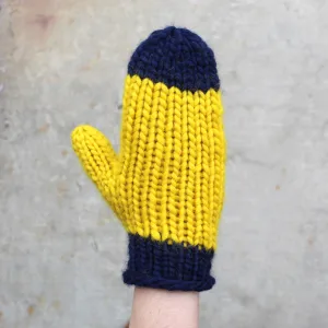 Color Block Mittens Kit (Maize & Blue)