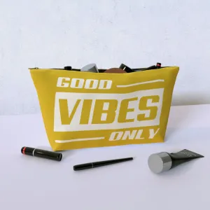 Cosmetic Bag - Good Vibes Only Mustard