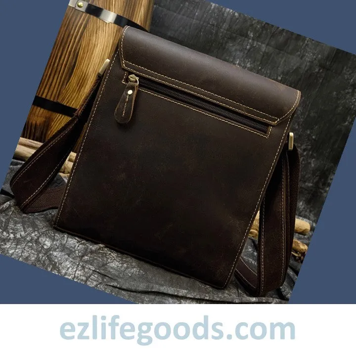 Crazy Horse Leather Crossbody /Shoulder Bag for Men