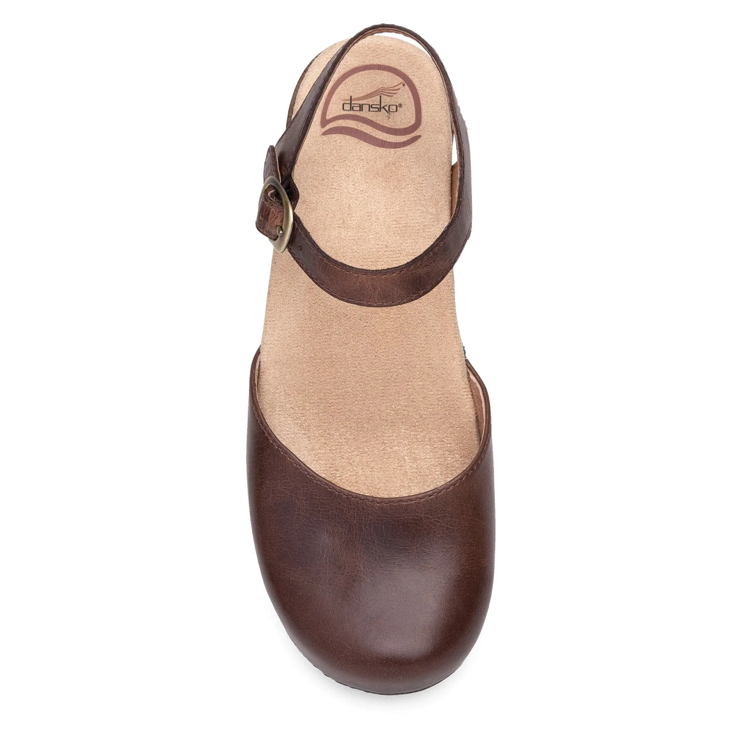 Dansko Women's Sam Vintage Pull Up Sandal - Teak