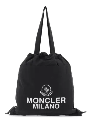 drawstring aq tote bag with