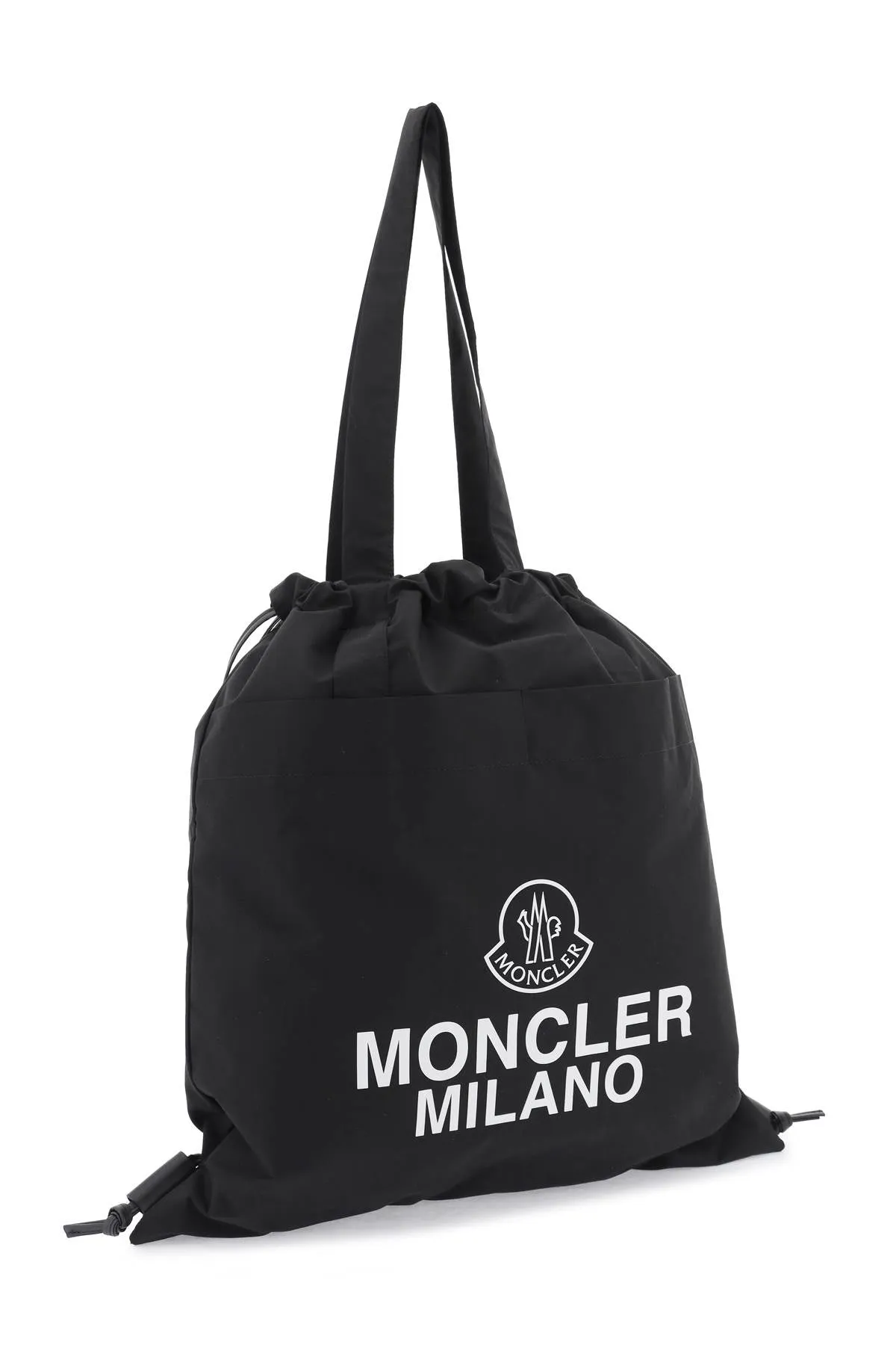 drawstring aq tote bag with