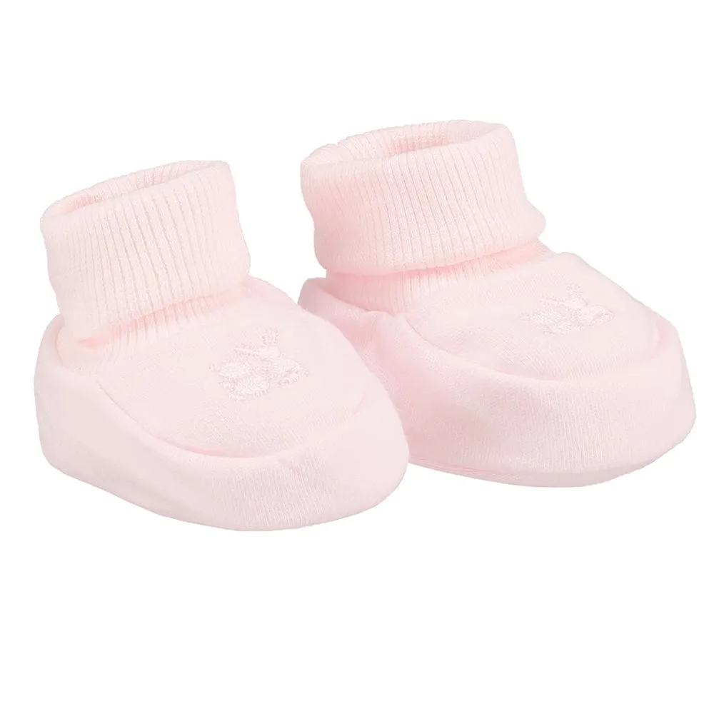 Emile et Rose 'Nox' Pink  Hat, Mitts & Booties Gift Set