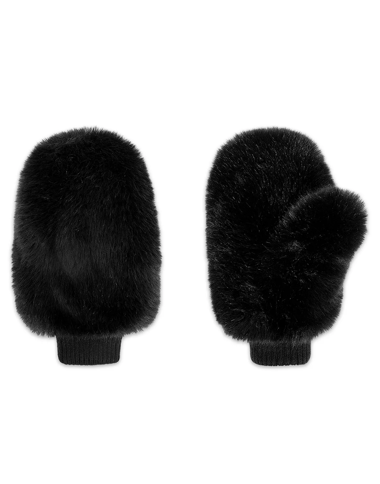 Faux Fur Oversized Mittens