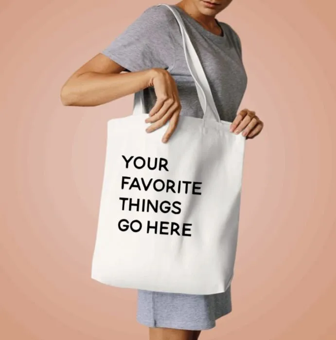 Favorite Things Tote - Personalized Tote Bags