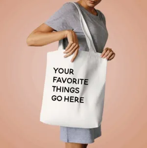 Favorite Things Tote - Personalized Tote Bags
