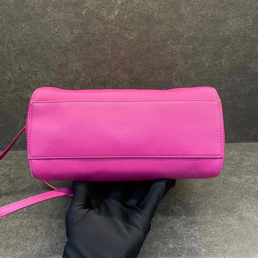 Fendi Peekaboo Small Pink Leather Handbag