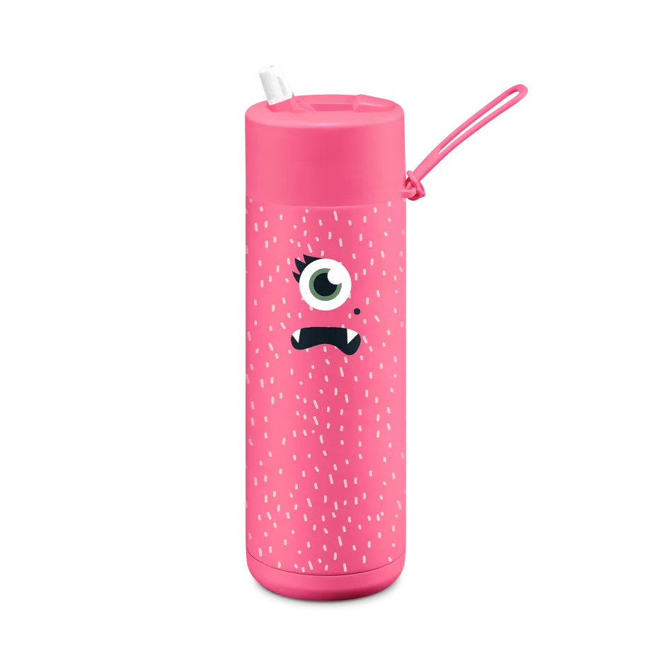 Frank Green Frankster Drink Bottle 595ml - Neon Pink/Piper