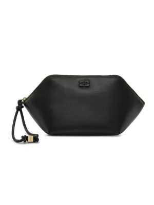 Ganni Bou Zipped Clutch / Black