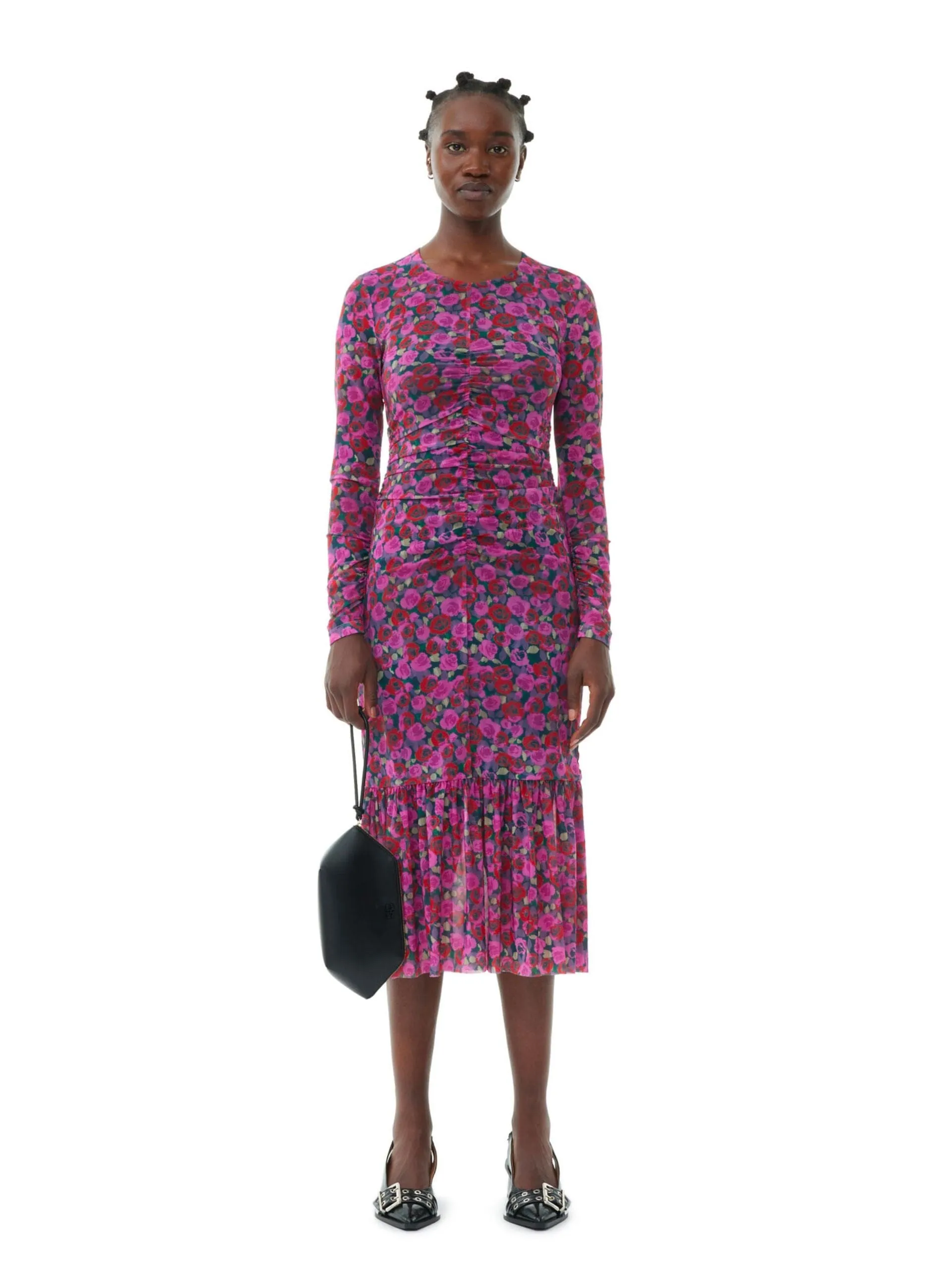 Ganni Bou Zipped Clutch / Black