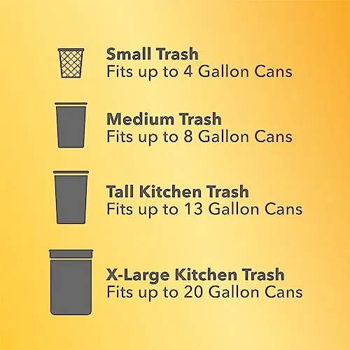 Glad ForceFlex MaxStrength with Clorox Tall Kitchen Drawstring Trash Bags, 13 Gallon Grey Trash Bags, Mountain Air Scent, 34 Count