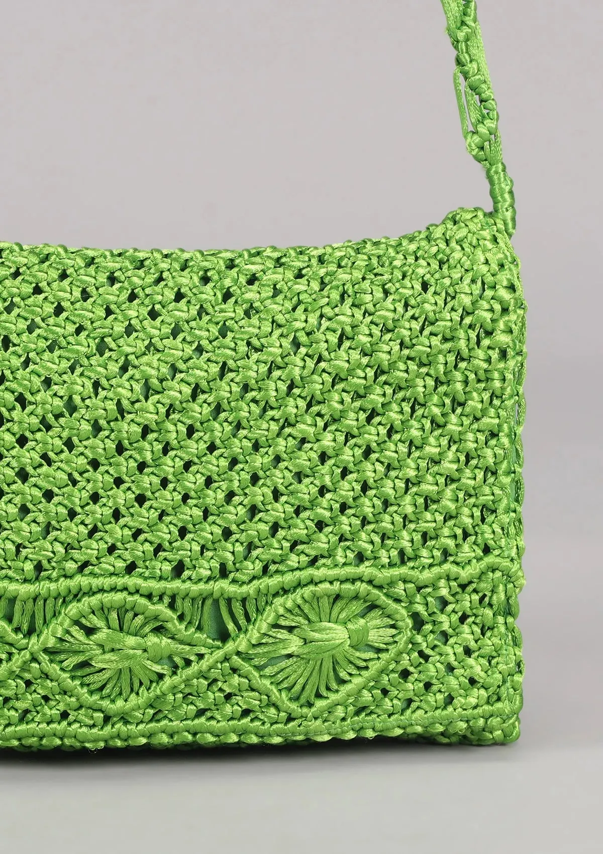 Green Malai Dori Sling Bag