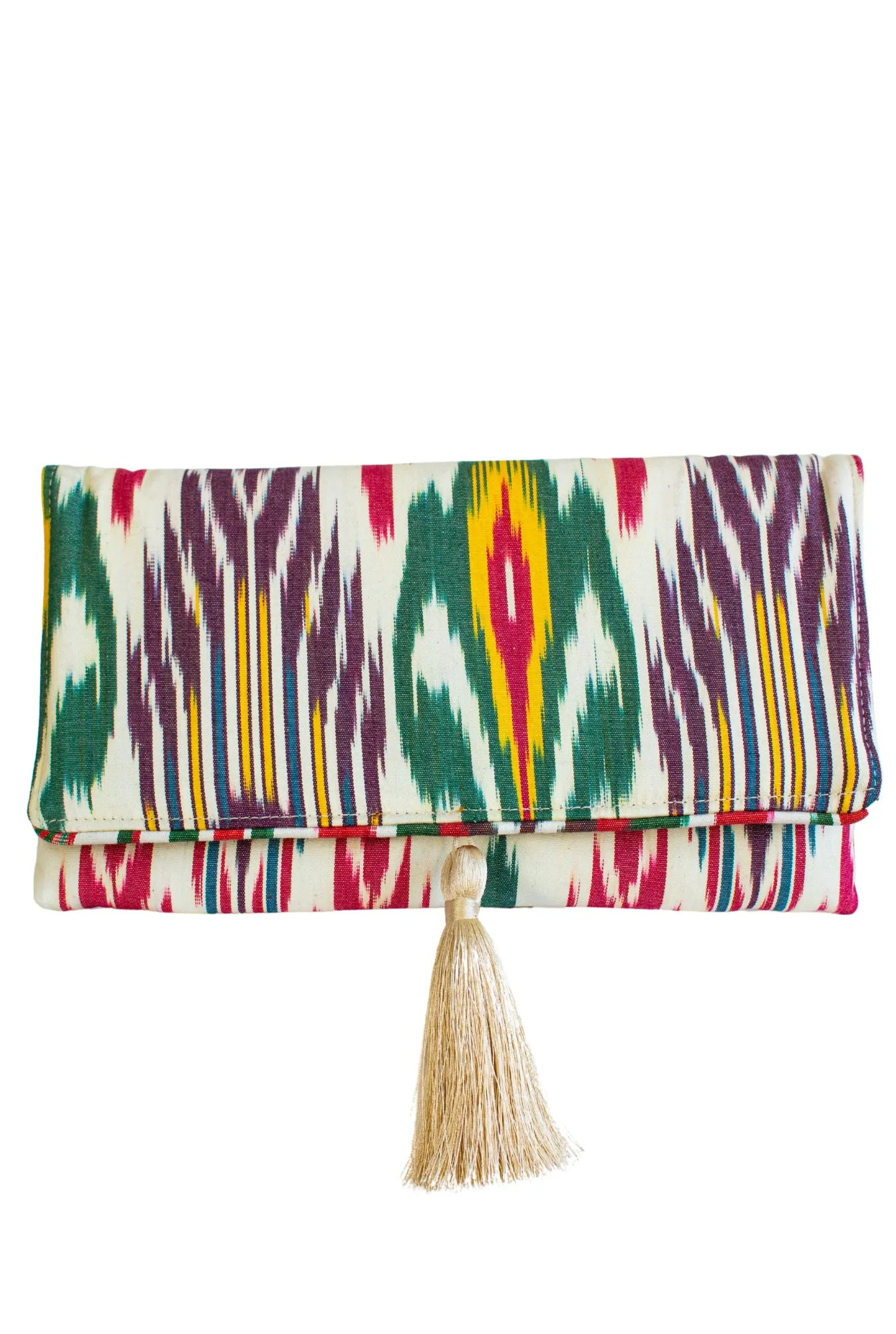 Ikat Clutch Bag Vibrant