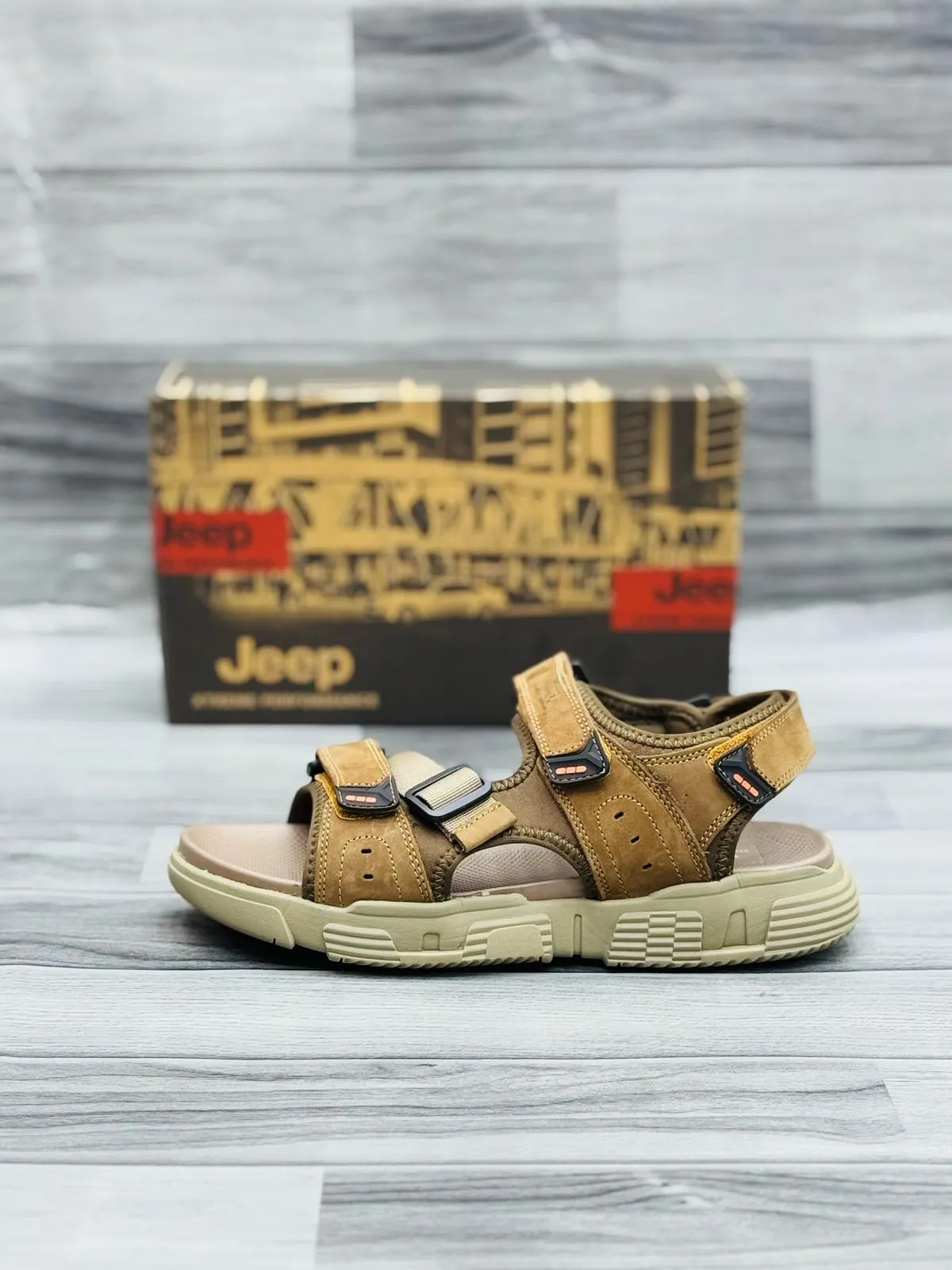 Jeep Tactical Outdoor Sandals – Durable & Adjustable