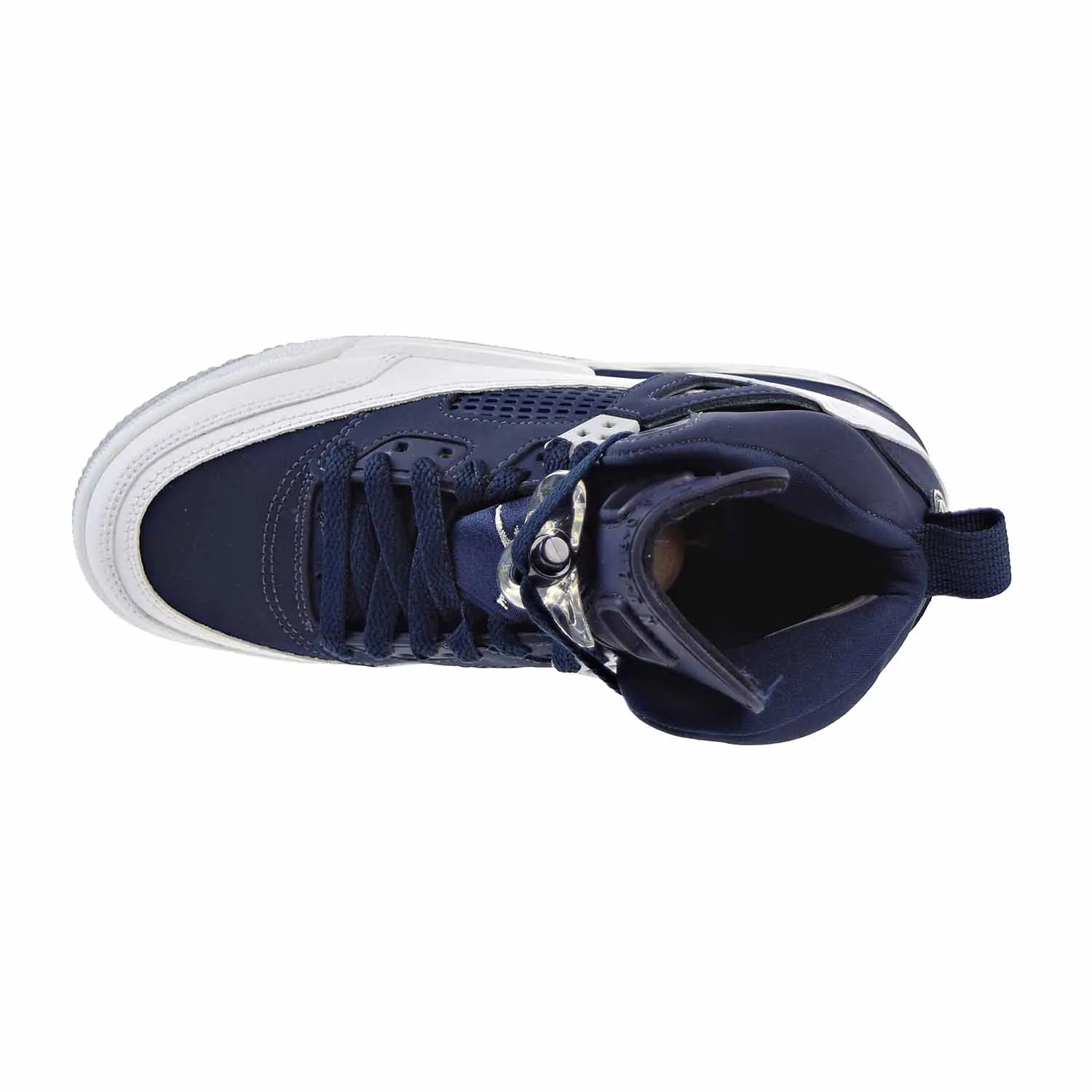 Jordan Spizike BG Big Kid's Shoes Midnight Navy/ Metallic Silver