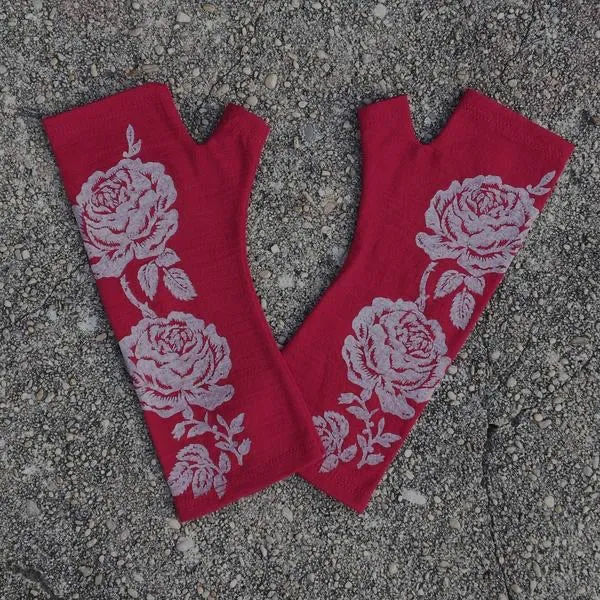Kate Watts Merino Fingerless Gloves Regular Length