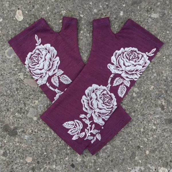Kate Watts Merino Fingerless Gloves Regular Length