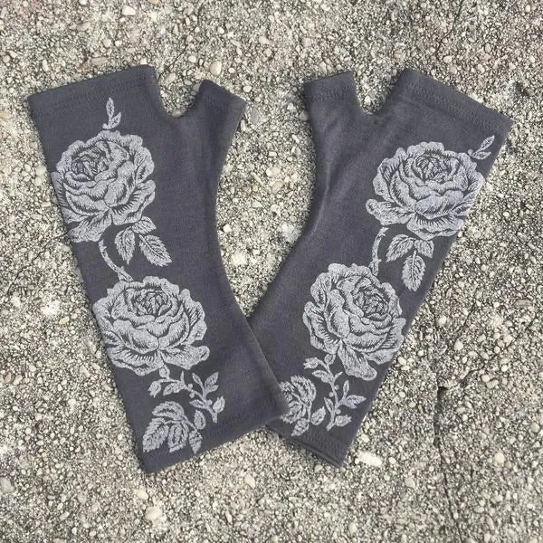Kate Watts Merino Fingerless Gloves Regular Length