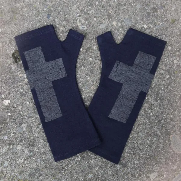 Kate Watts Merino Fingerless Gloves Regular Length
