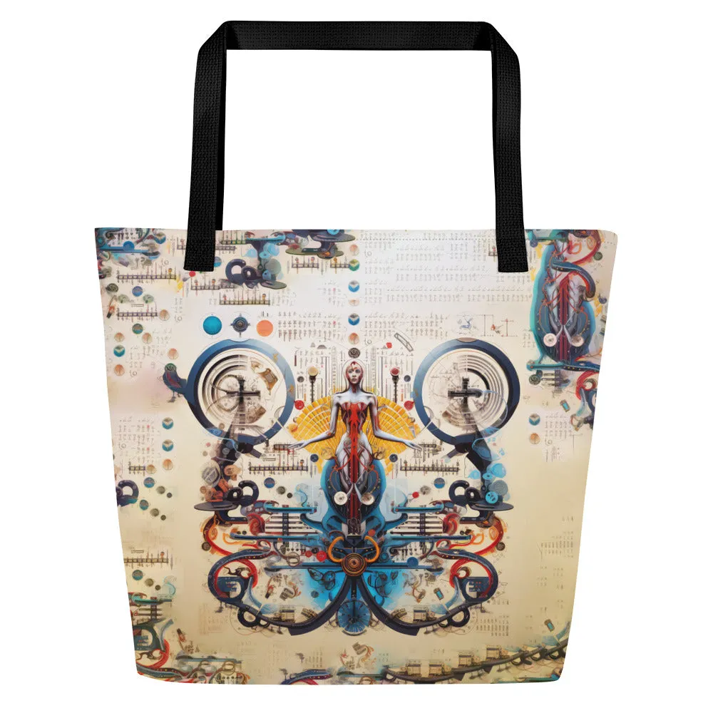 Large Tote Bag Life's Orchestra