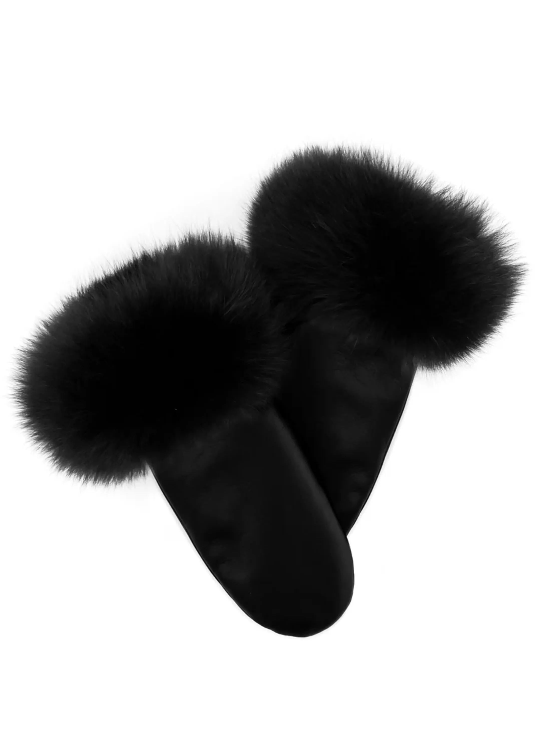 Leather Mittens [Black-MTHU01] M/L