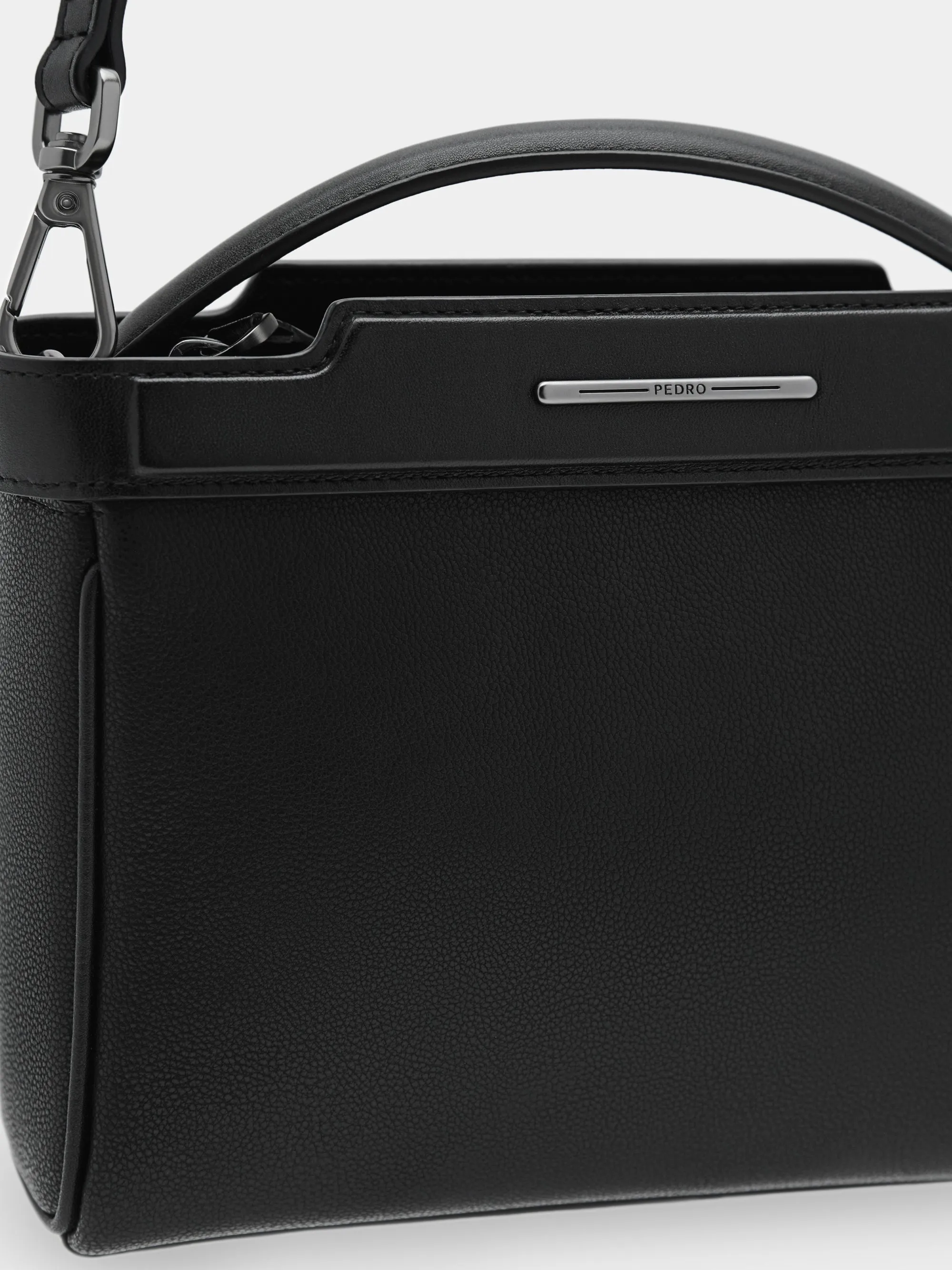 Leather Structured Sling Bag