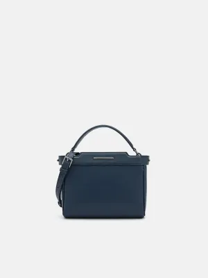 Leather Structured Sling Bag