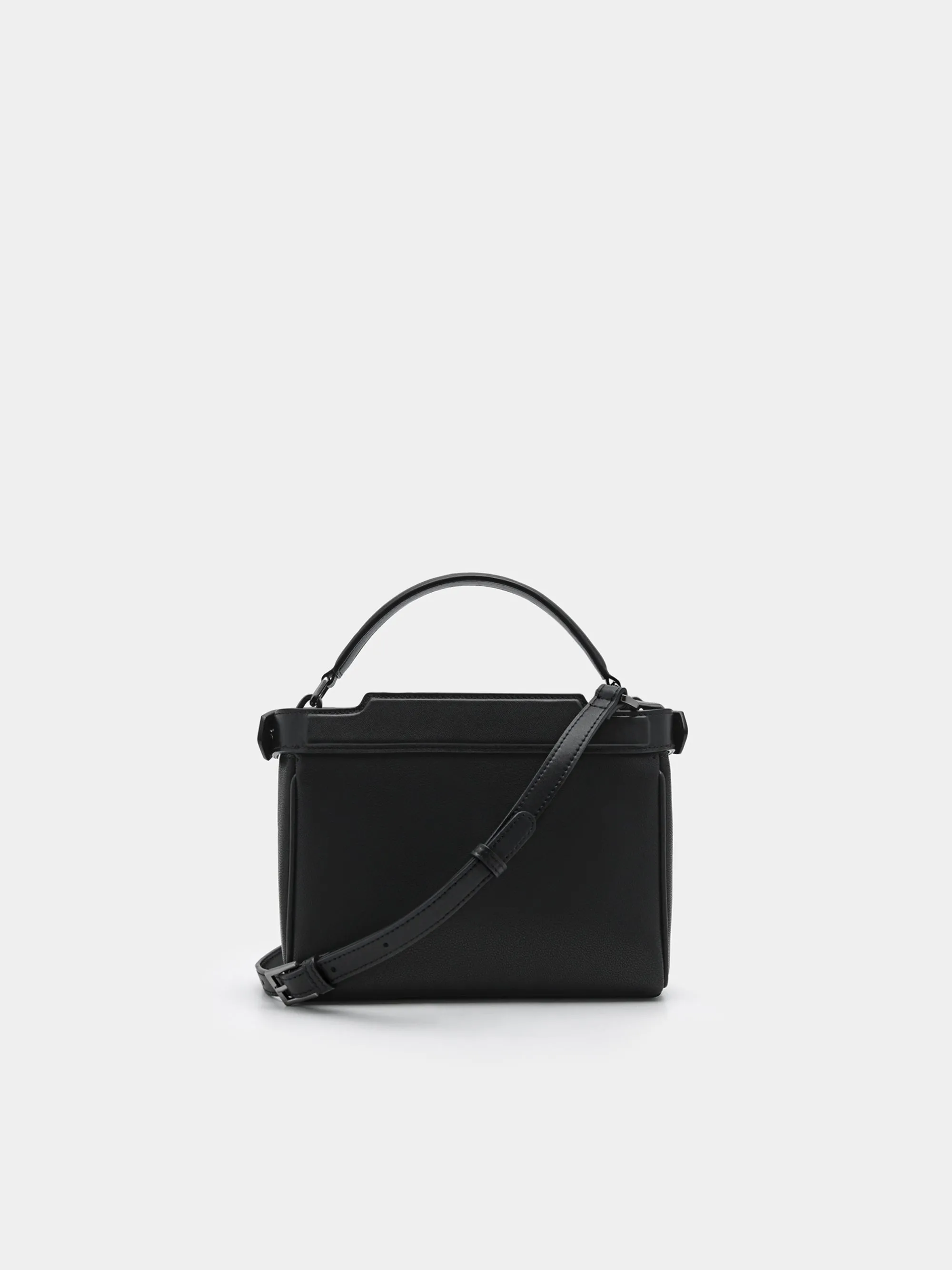 Leather Structured Sling Bag