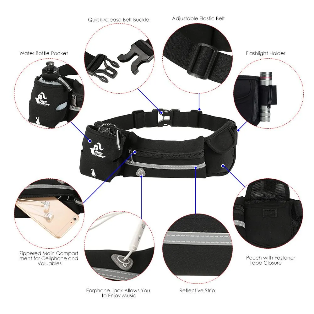 Lightweight Waist Fanny Pack - Great for Travel, Marathon & Running