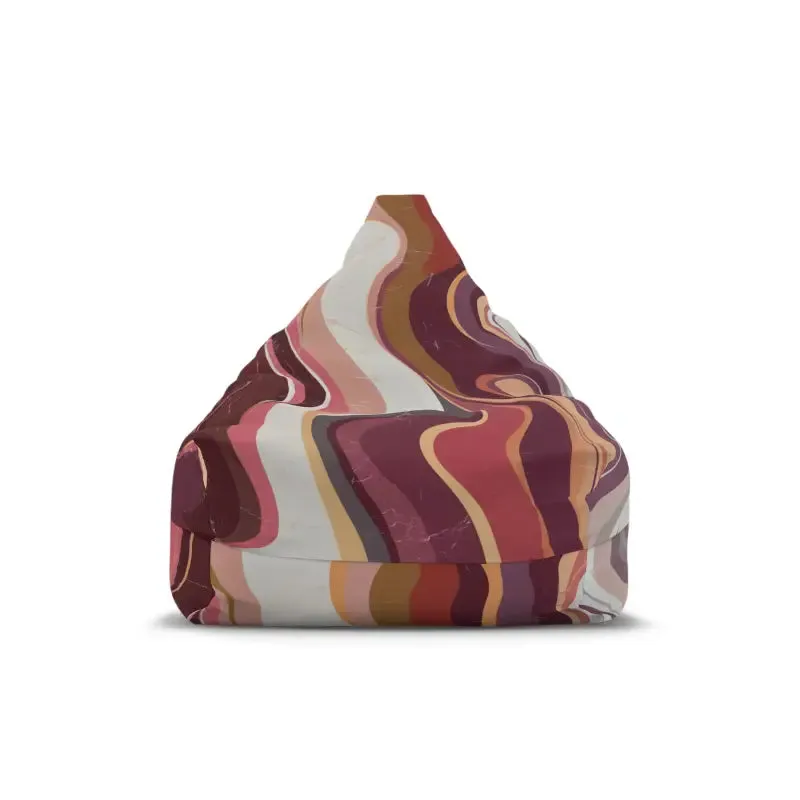 Maroon Marble Bean Bags Cover Cozy Vibes